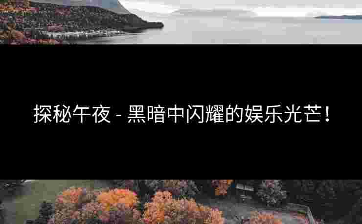 探秘午夜 - 黑暗中闪耀的娱乐光芒！